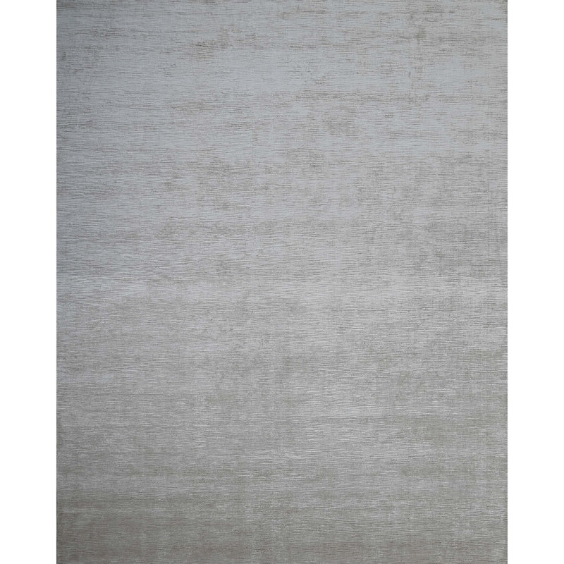 Handmade Silk Area Rug, Rectangle 6' x 9'