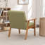 Fauteuil rembourré en bois massif de style nordique-1788609013