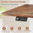 48” x 24” Electric Standing Desk with LED Display 2 Memory Height Settings for Home Rustic Brown+White-2042360843