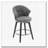 Chenille Fabric Swivel Counter Height Bar Stools-1157337853