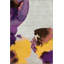 Tapis décoratif moderne à motif mauve à motif abstrait-245868738