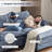 85.4 In'' Multi-Layer Cushion Loveseats With Ottoman-2116796717