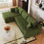 Canapé d'angle Cloud de 262 cm, canapé en L moderne et minimaliste avec revêtement en velours côtelé moelleux-1549177193-1549177198