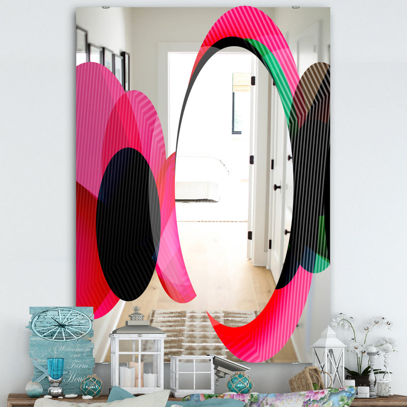 Miroir d'appoint circulaire Lacuna 14, H 39,4 po x l 29,5 po