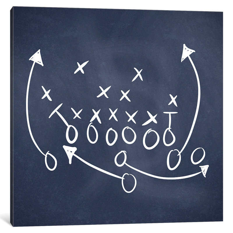 «Scrimmage», impression sur toile, H 37 po x l 37 po x P 1,5 po, Toile tendue, Pas de tapis