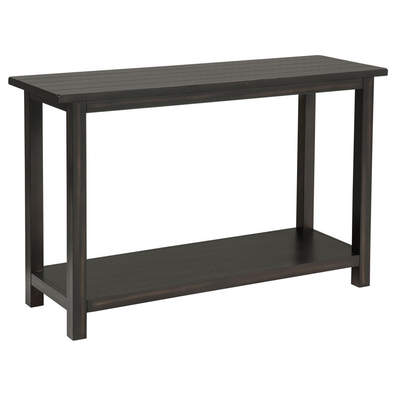 Wood Entryway Sofa Console Table Java, Black