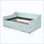 Lit de jour, lit de jour convertible rembourré avec dossier capitonné, canapé-lit polyvalent 3 en 1 avec lit gigogne escamotable et rangement latéral, parfait pour une vie compacte-131208720-131208723