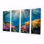 Robertsdale - Ensemble de décoration murale corail sous l'eau 4 pièces-106423306