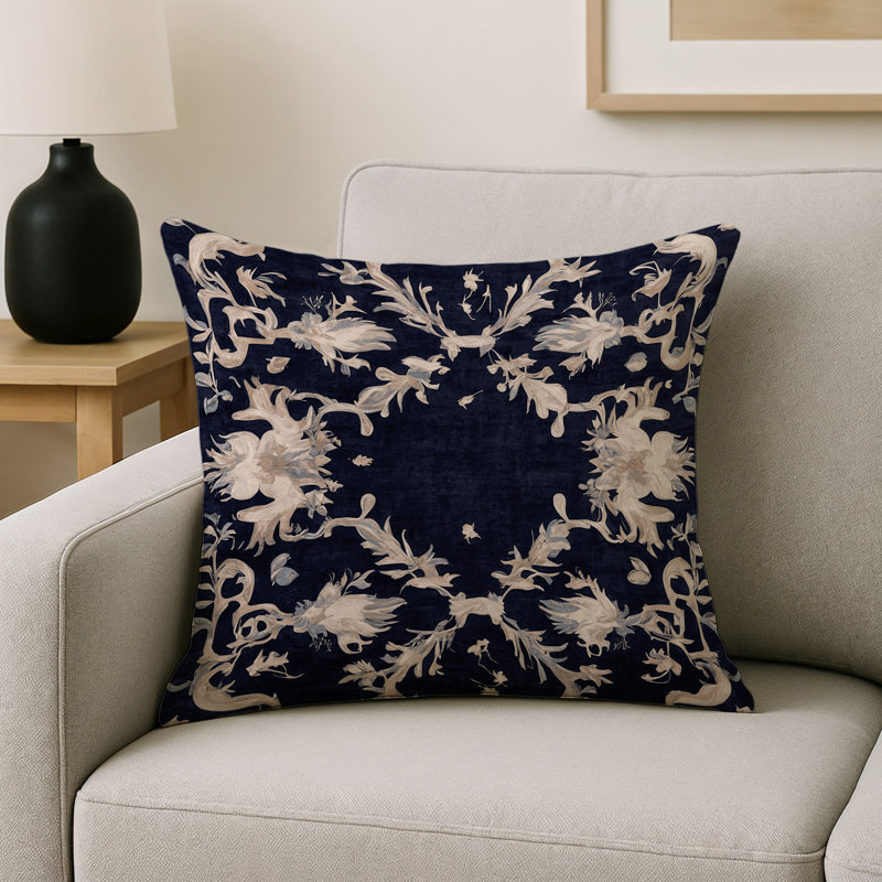 Coussin décoratif intérieur et extérieur Modern, Gris géométrique 25, Carré 16 po