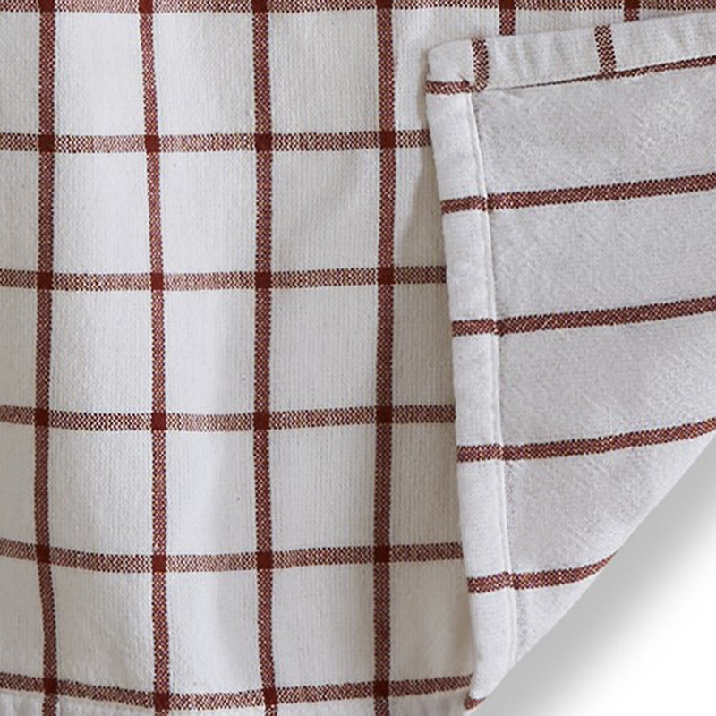 Ebern Designs Classic Double Cloth Dishtowel Red, Rust