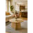 Travertine Look Round Coffee Table Small Modern End Table for Living Room-1728658921