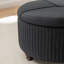 Repose-pieds rond avec rangement en velours Bula-943753745