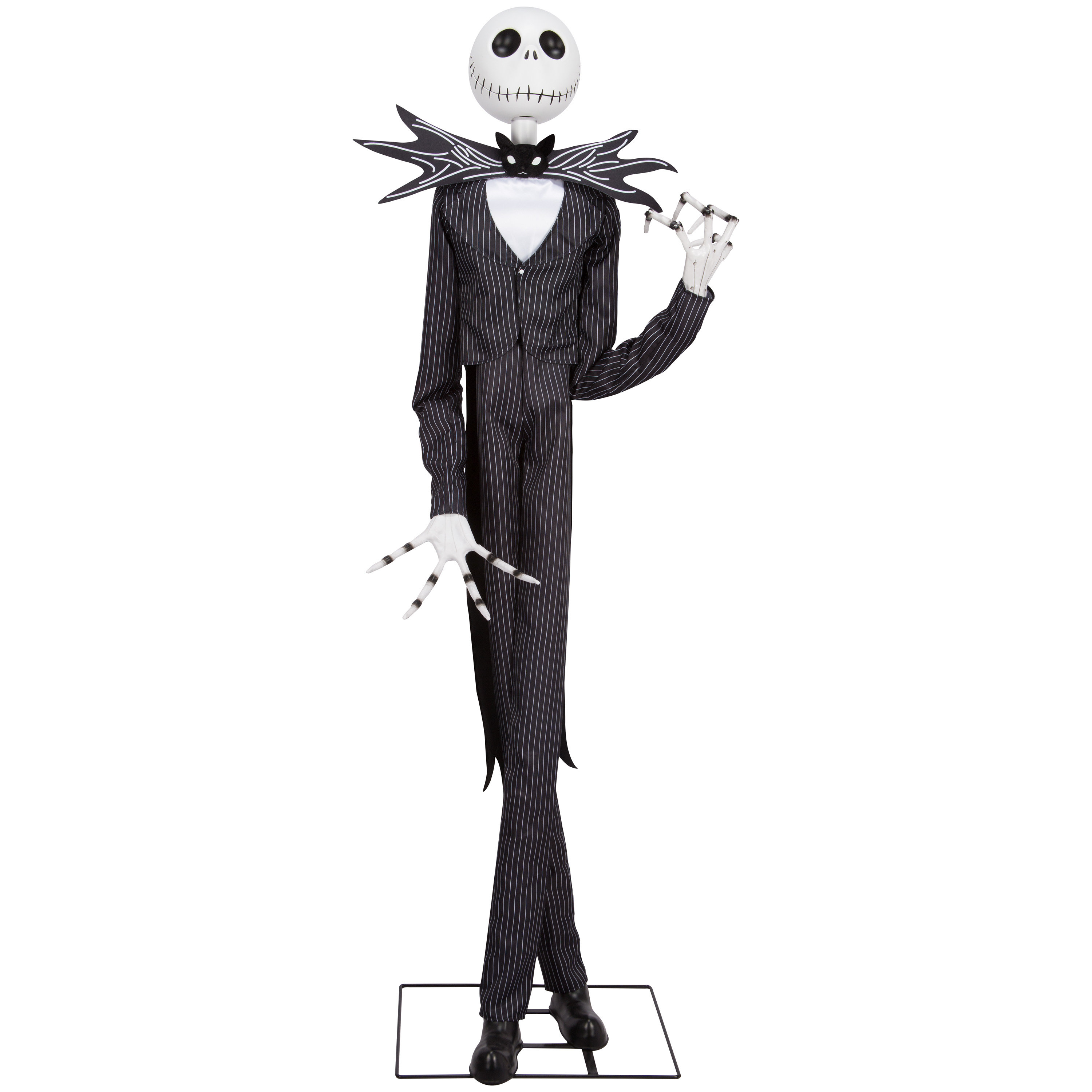The Holiday Aisle® Deluxe Life-Size Animated-Jack Skellington with Black and Purple Suit-Disney | Wayfair
