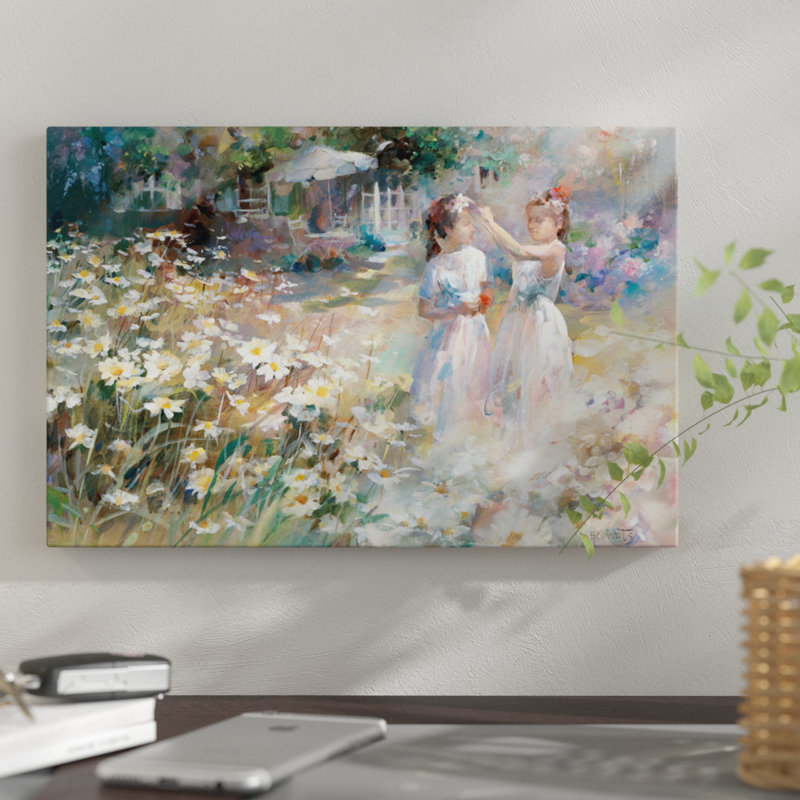 « bridesmaids », reproduction sur toile, H 18 po x l 26 po x P 1,5 po, Toile tendue, Pas de tapis