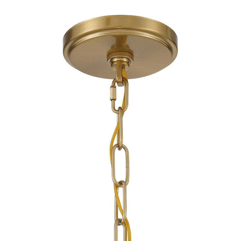 Elyott 1-Light Pendant in Natural Brass, Natural Brass