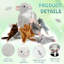 Ensemble de 5 écureuils en peluche volants avec 13 pouces de maman en peluche et écureuil volant avec 4 bébés douces peluches moelleuses pour Noël