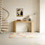 Curved Design Console Table with Unique Vertical Stripe Design-1275065354