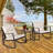 2 - Person Outdoor Dining Set, 3-Piece Outdoor Rattan Rocking Bistro Set with Cushions and Glass Coffee Table-1480451902-1480451898