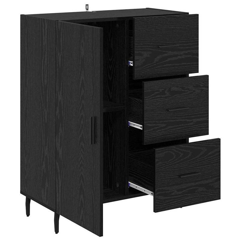 69.5cm Sideboard, Black Oak