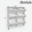 Narrow Tipping Bucket Shoe Cabine With 6 Flip Drawers, Adjustable Shelf And 3 Silvery Hooks-119167197