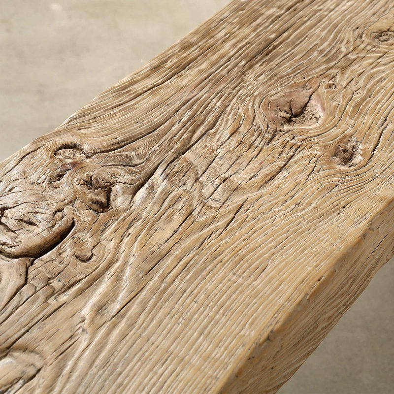 Vintage Waterfall Console Table 5-5.5ft Long Weathered Natural (Size&color vary)