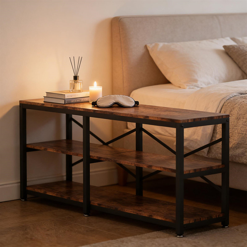Table de canapé de style rustique rustique