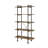 Rustic Oak & Black Finish Bookshelf