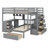 Bunk Bed With Desk, Drawers And Shelves-2078179806