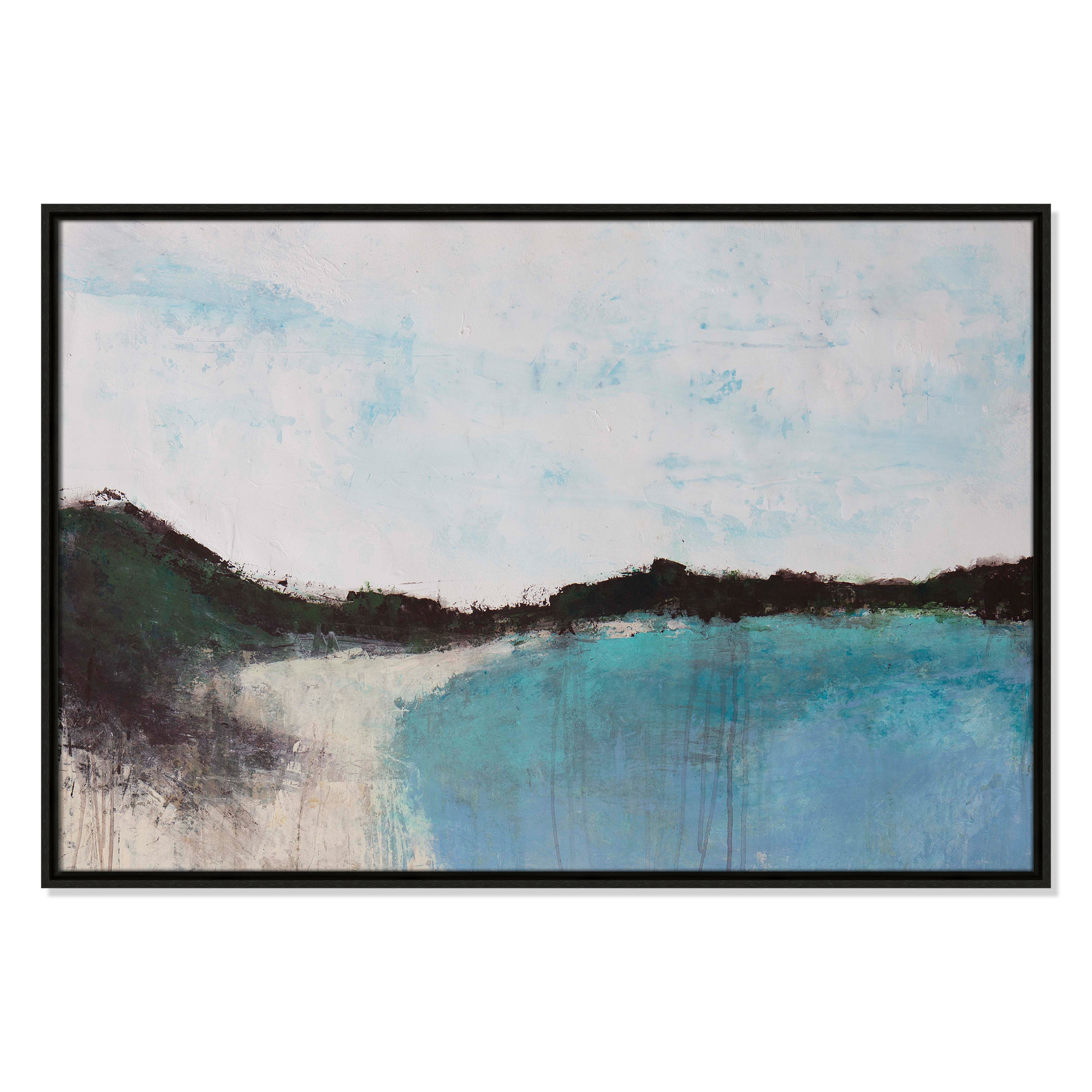 Mountainside Lakeview III by Filippo Ioco, Espresso Framed, 25.5'' H x 37.5'' W x 2'' D