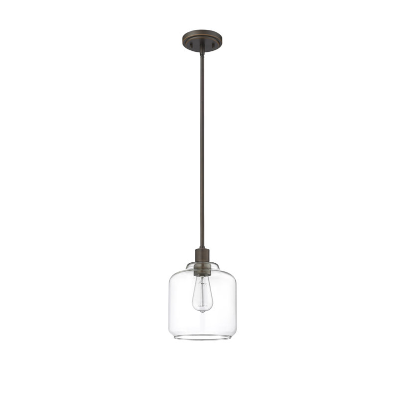Asheville 1 - Light Dimmable Pendant, Rubbed Bronze