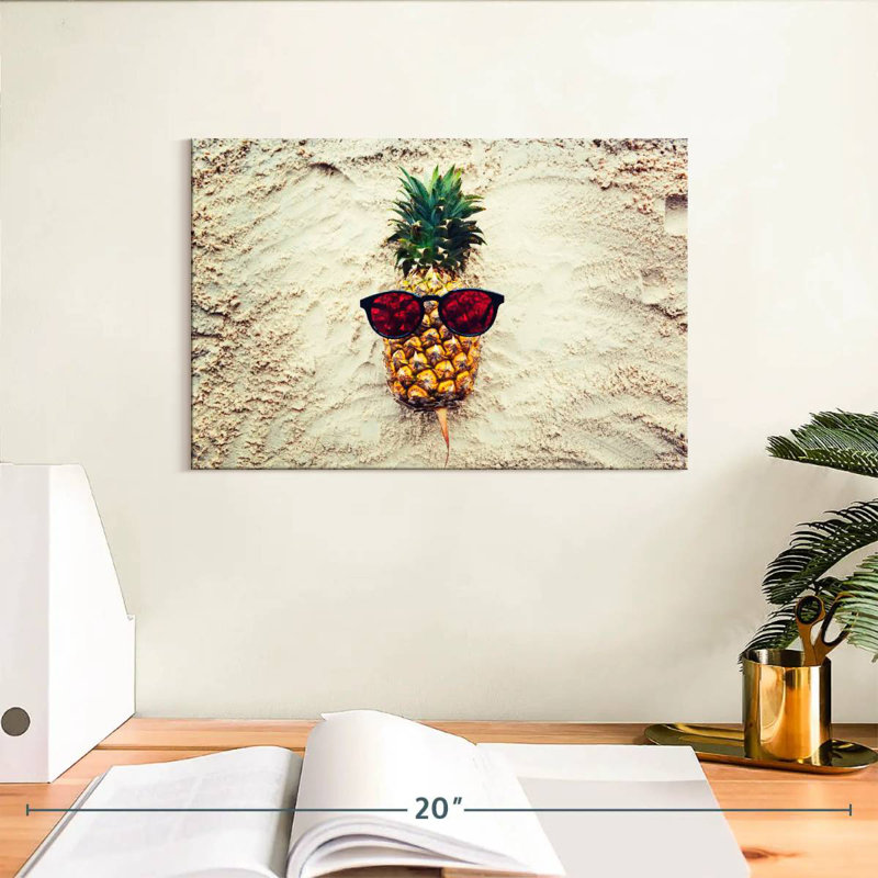 Yarlin Cool Sandy Pineapple, 8" H x 12" W