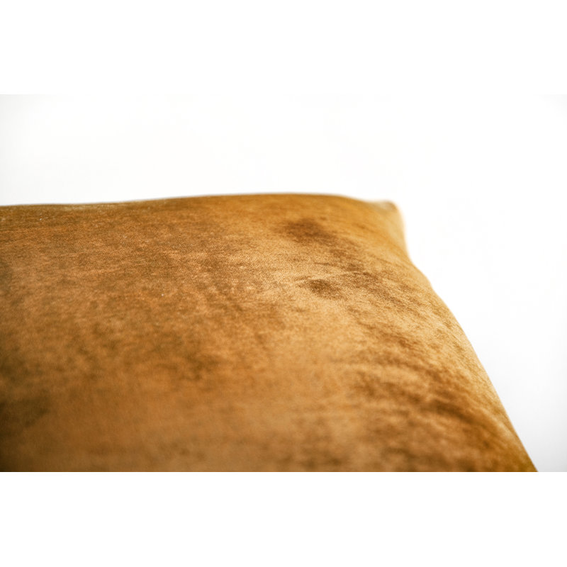 Ombre Large Rectangle Velvet Pillow Cover & Insert, 22" H x 22" W , Copper Ivy