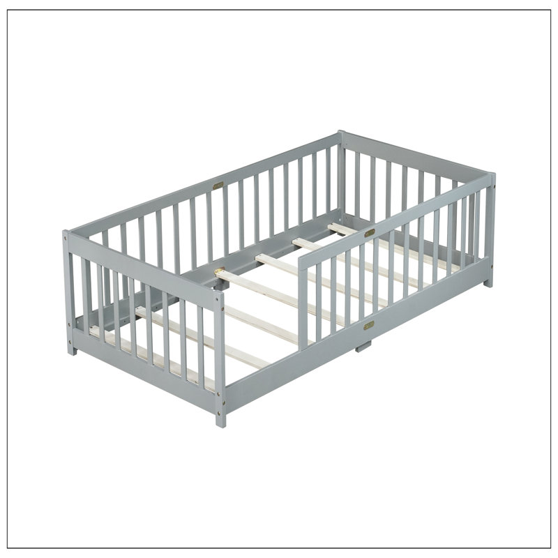 Lit pour chambre à coucher, gris
