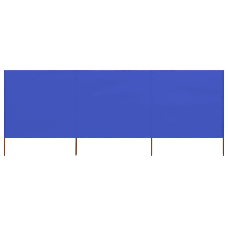 Braud Wood Folding Room Divider, Azure Blue, 150cm H x 400cm W