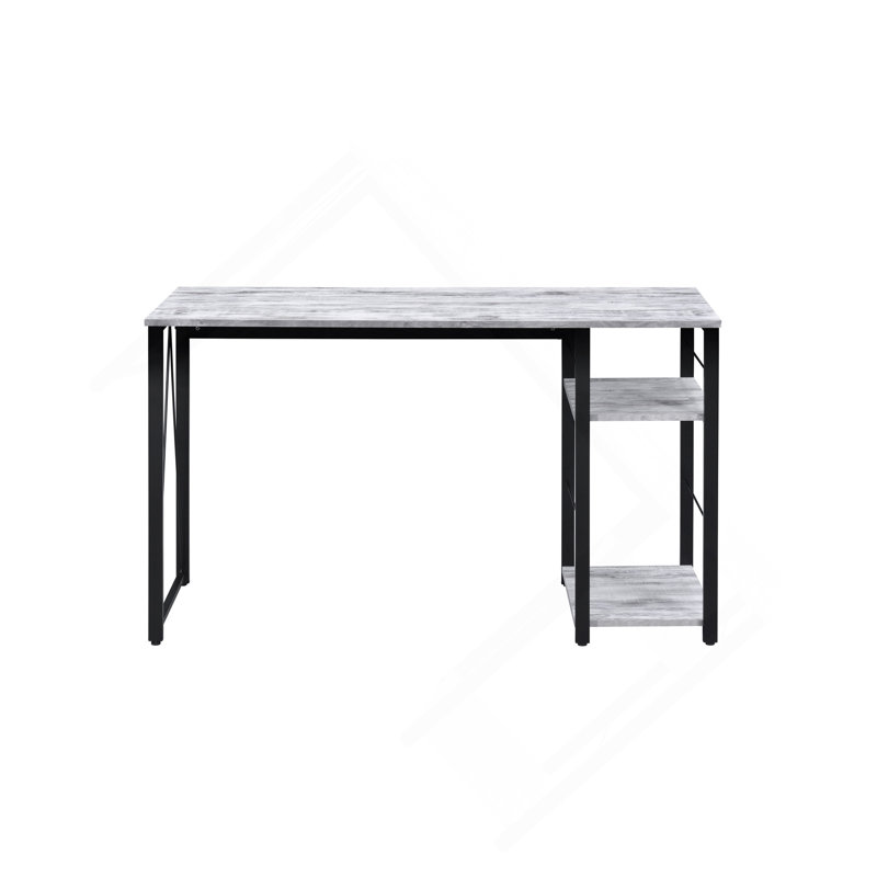 Bureau d'écriture à finition antique et noire, Gris