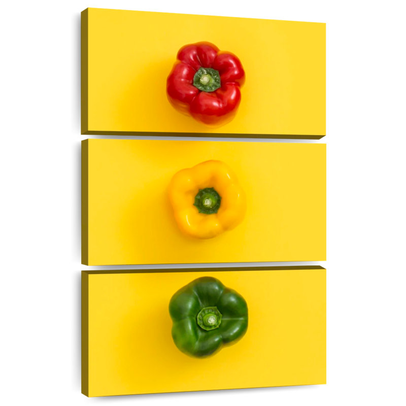 Poivrons colorés, H 38 po x l 24 po