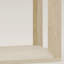 Console rectangulaire en placage de bois massif de 60 po, chêne délavé, pour espace de vie principal, rangement sous la table, construction, finition vieillie, installation rapide dans une base amplement idéale, look rétro, assemblage
