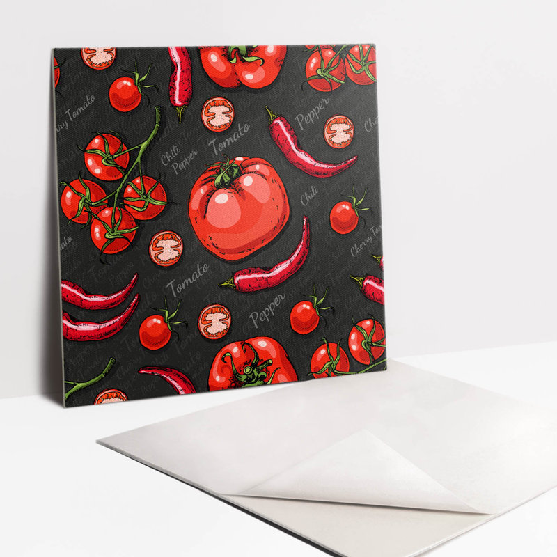 Bellmead 30cm x 30cm PVC Mosaic Tile in Red