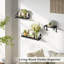 Tablette flottante en bois massif Mekela-318570637