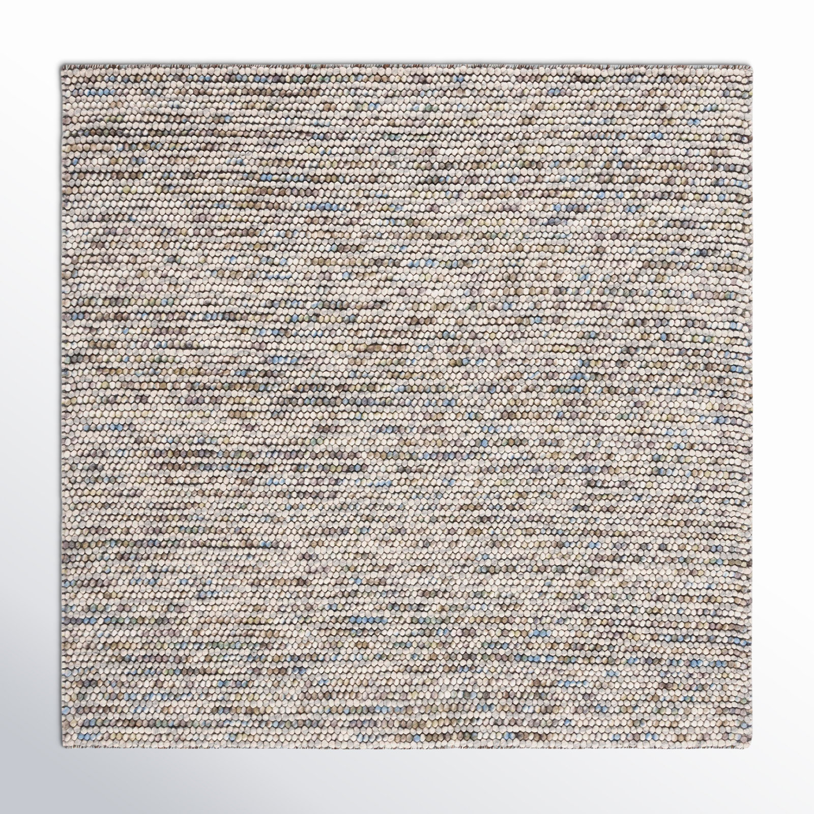 Elle Handmade Ivory / Multi Rug, Square 8'