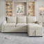 Canapé modulaire de 83,5 po avec canapé en L et canapé-lit-1580172817