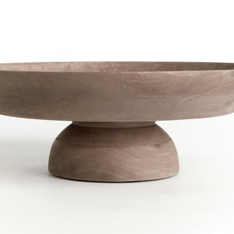 Birch Lane™ Wood Serving Bowl, Grey