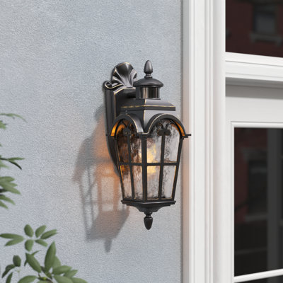 Antunes Aluminum Wall Light With Dusk to Dawn and Motion Sensor