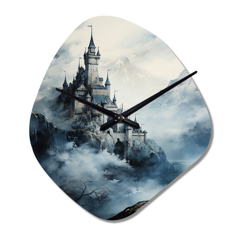 Horloge murale Dagulo Castles Misty Mountain Fortress II - Castles, Grand