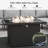 Ebern Designs 9 Pieces Aluminum Patio Furniture Set, Modern Modular Sectional Sofa with Fire Pit Table and Upgrade Thickness Cushion-1268318170