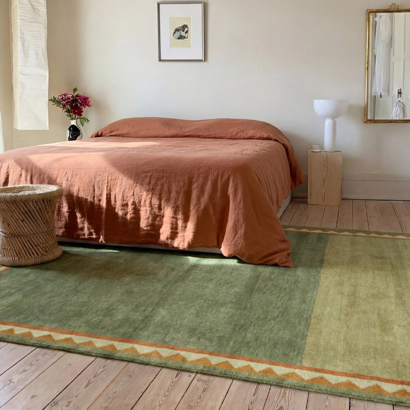 Caden Hand-knotted Wool Rug, Rectangle 9' x 12'