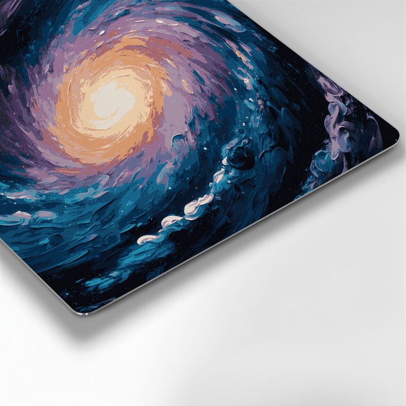Art mural gris galaxie Space Andromeda, H 144 po x l 144 po x P 0,05 po