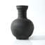 Approx.16" Earthy Gray Pottery Vase Globular Shape