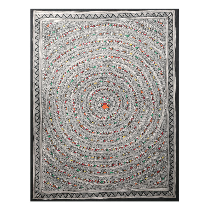 Oiseau, art chakra mandala | Papier fait à la main | Par Ashutosh Jha