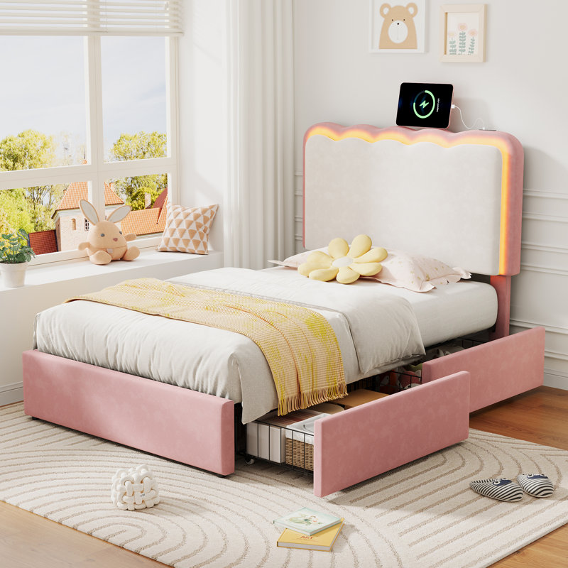 Metal Storage Bed